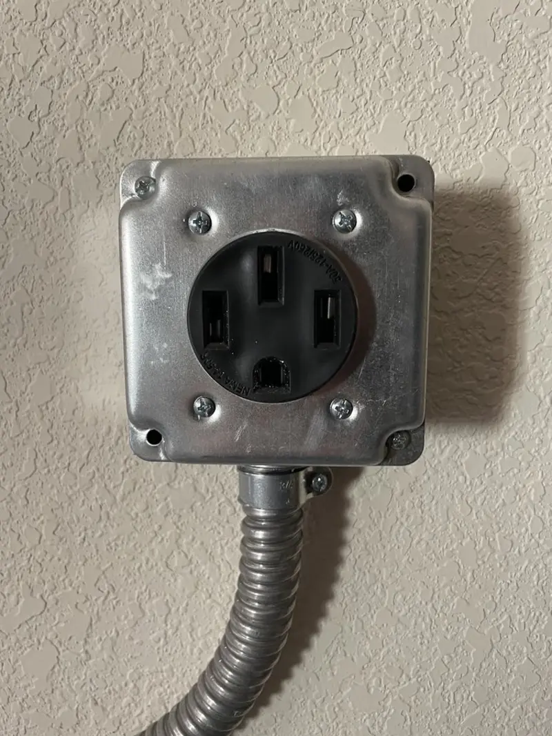 NEMA 14-50 outlet installed for Smart Home Electrical in Littlestown